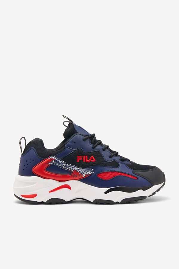 Tênis Fila Homem Pretas/Branco/Azuis - Fila Ray Tracer 2 Outlet Portugal,VEBT-64075